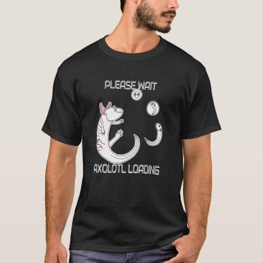 T-shirt Axolotl Chargement Mexicain Marcher le cycle de vi (Devant)