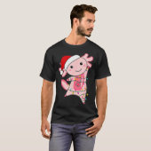 T-shirt Axolotl Christmas Fairy Light Christmas Axolotl  (Devant entier)
