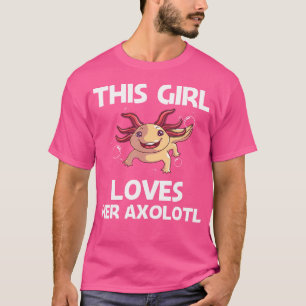 T-shirt Axolotl Drôle Pour Les Filles Amateurs De Salamand