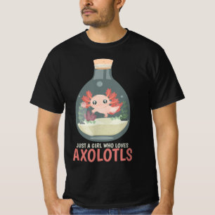 T-shirt Axolotl Fish Tank Axolotl Questions mignon Anime K