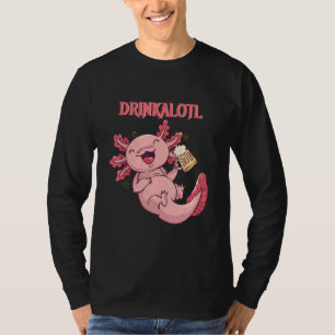 T-shirt Axolotl Funny Party Drinkalotl Partenaire Look Bee