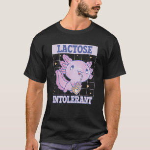 T-shirt Axolotl intolérant au lactose Végétalien intoléran