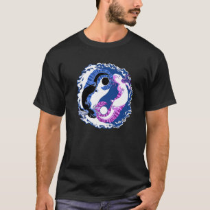 T-shirt Axolotl Japonais Yin Yang Chinois Ying Yang