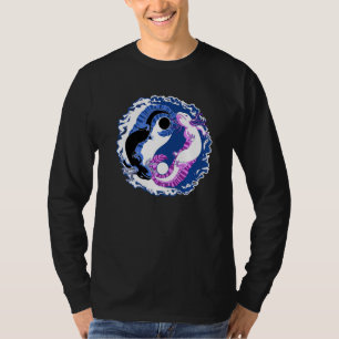 T-shirt Axolotl Japonais Yin Yang Chinois Ying Yang
