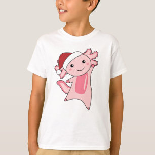 T-shirt Axolotl Joyeux Noël Animaux d'hiver Axolotls