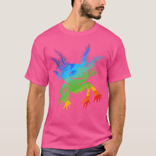 T-shirt Axolotl Kawaii Mexicain Salamander Amphibian