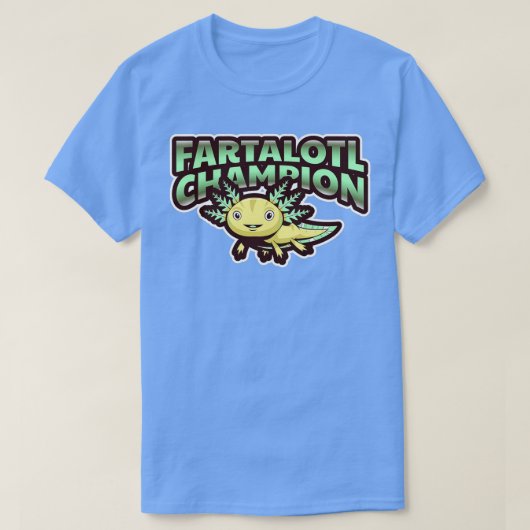 T-shirt Axolotl Keeper Fart Break Wind Aquarist Aquarium L (Design devant)