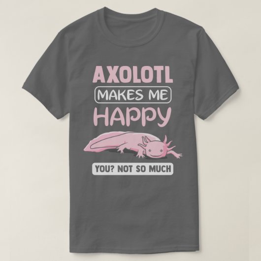 T-shirt Axolotl Larve Kufffig Aquarium Moch Lurch Cadeau C (Design devant)