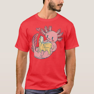 T-shirt Axolotl Lecture École Axolotls Kawaii Lire B