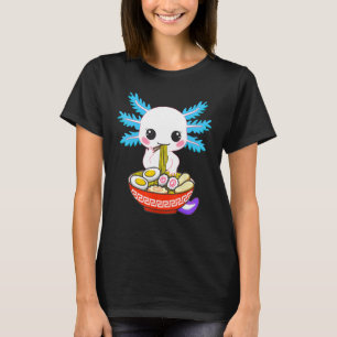 T-shirt Axolotl Manger Ramen nouilles Enfants Filles Ados
