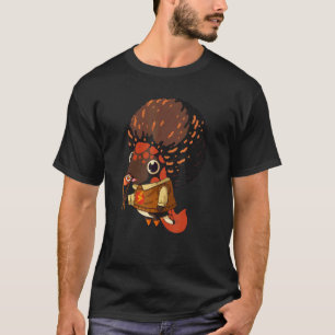 T-shirt Axolotl noir Sushi Poisson marchant Afro Histoire 