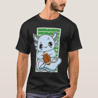 T-shirt Axolotl Plays Fantasy Football For Coach Center Gu