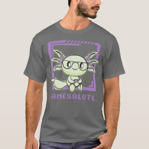 T-shirt Axolotl Poisson Jouer Jeux Vidéo Jote Gamesolotl