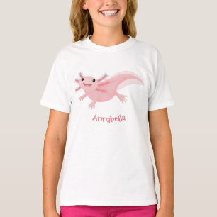 T-shirt axolotl rose pâle
