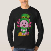 T-shirt Axolotl Saint Patricks Day Boys Girls Axolotl (Devant)