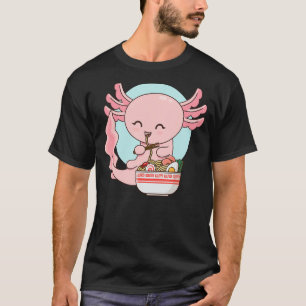 T-shirt Axolotl Shirt Ramen Bowl Japonais nouilles Axolotl