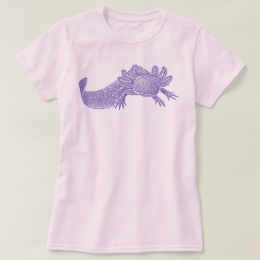 T-Shirt Axolotl - VIOLET (Design devant)