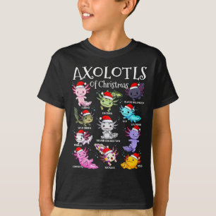 T-shirt Axolotls Chapeau de Père Noël Pyjama de Noël Anima