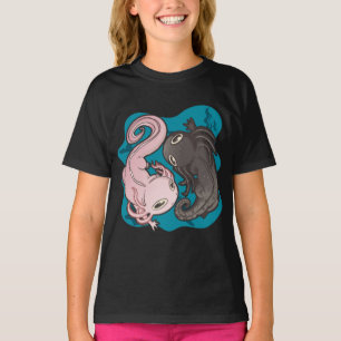 T-shirt Axolotls Yin Yang Kawaii