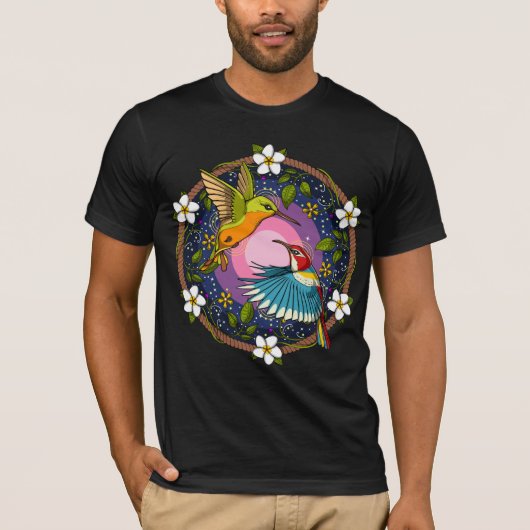 T-shirt Ayahuasca Hummingbirds (Devant)