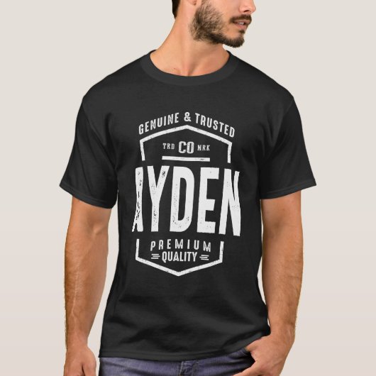 T-shirt Ayden Nom personnalisé Anniversaire Cadeau (Devant)
