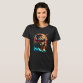 T-shirt Aye Aye, Captain Cat! Pirate Cat Design with Ancho (Devant entier)