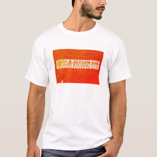 T-shirt "Ayez Un Jour D'Or" Peinture Rustique À Peeling