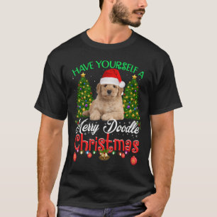 T-shirt Ayez Un Joyeux Doodle Noël Goldendoodl