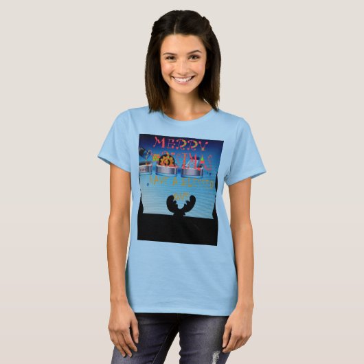 T-shirt Ayez un Joyeux Noël béni (Devant entier)