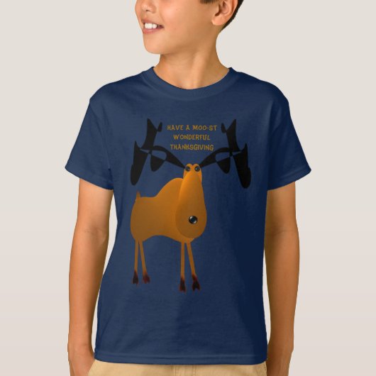 T-shirt Ayez Un Moo-st Merveilleux Thanksgiving (Devant)