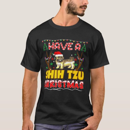 T-shirt Ayez Un Noël Chih Tzu (Devant)