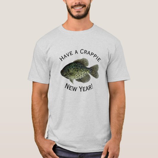 T-shirt "Ayez une nouvelle année de crapet" comporter le (Devant)