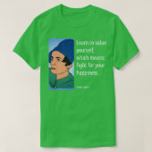 T-shirt Ayn Rand Cite Les Déclarations : (Design devant)