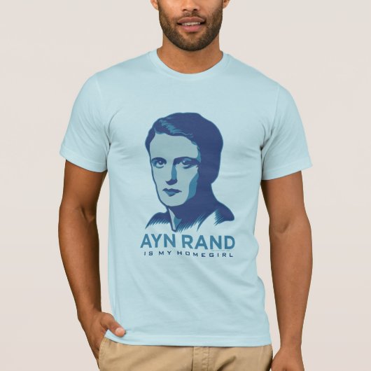 T-shirt Ayn Rand est mon Homegirl (Devant)
