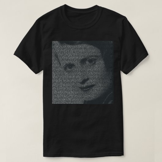 T-shirt Ayn Rand Quote Portrait (Design devant)