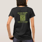 T-shirt Ayusa Laisser l'aventure commencer QR Code (Femmes (Dos)