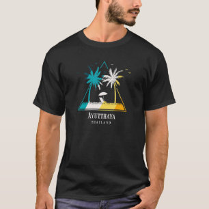T-shirt Ayutthaya Thaïlande Retro Beach Vacances