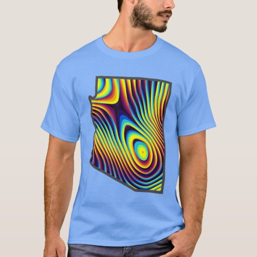 T-shirt AZ psychédélique (Devant)