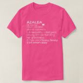 T-shirt Azalea Name Azalea Definition Azalea Femme Name A (Design devant)