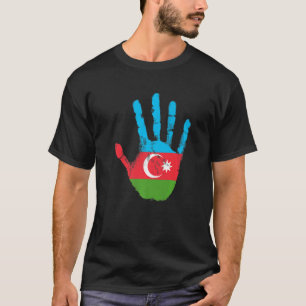 T-shirt Azerbaïdjan Drapeau Vintage main Bakou Azerbaïdjan