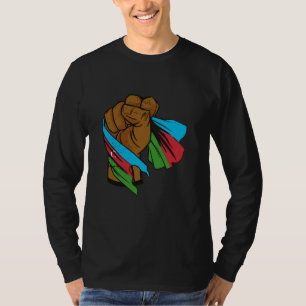 T-shirt Azerbaïdjan Puissance manuelle drapeau azerbaïdjan