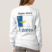 T-shirt Azores Drapeau Azoréen Personnalisé (Dos)