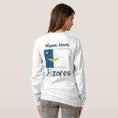 T-shirt Azores Drapeau Azoréen Personnalisé (Dos entier)