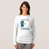 T-shirt Azores Drapeau Azoréen Personnalisé (Devant entier)