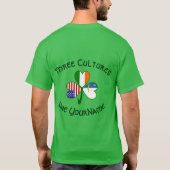 T-shirt Azores Ireland USA Shamrock Flag Personalized Men (Dos)