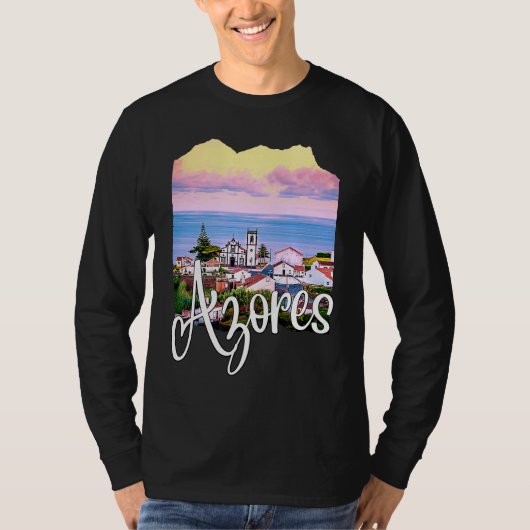 T-shirt Azores Portugal Portuguese Roots Azores Souvenirs (Devant)