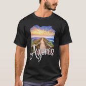 T-shirt Azores Souvenirs Portuguese Roots Azores (Devant)