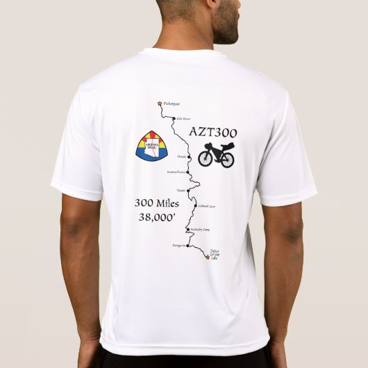 T-shirt AZT300 (graphismes avant et arrière) (Dos)