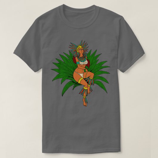 T-shirt Aztec Déesse Terre Mayahuel 2 (Design devant)