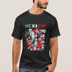 T-shirt Aztec Guerrier Maya Indigène Mexicain Aztec Jagua